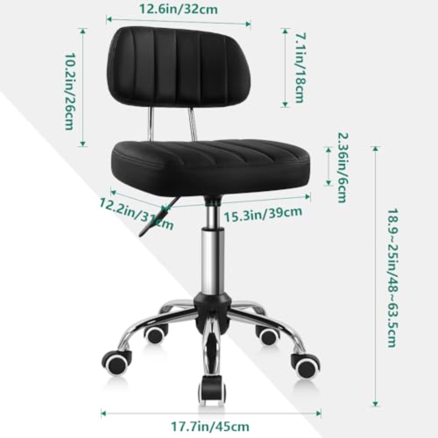 Square Swivel Stool with Wheel - Spa & Wellness Hotel Paradiso ulasan dan harga