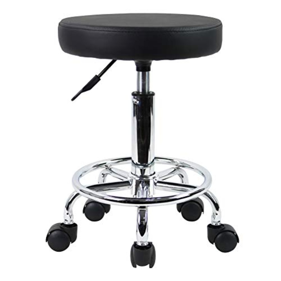 PU Leather Round Rolling Stool - Spa & Wellness Hotel Paradiso ulasan dan harga